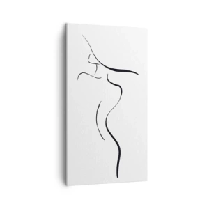 Bild auf Leinwand - Leinwandbild - Flüchtig wie eine Welle - 45x80 cm