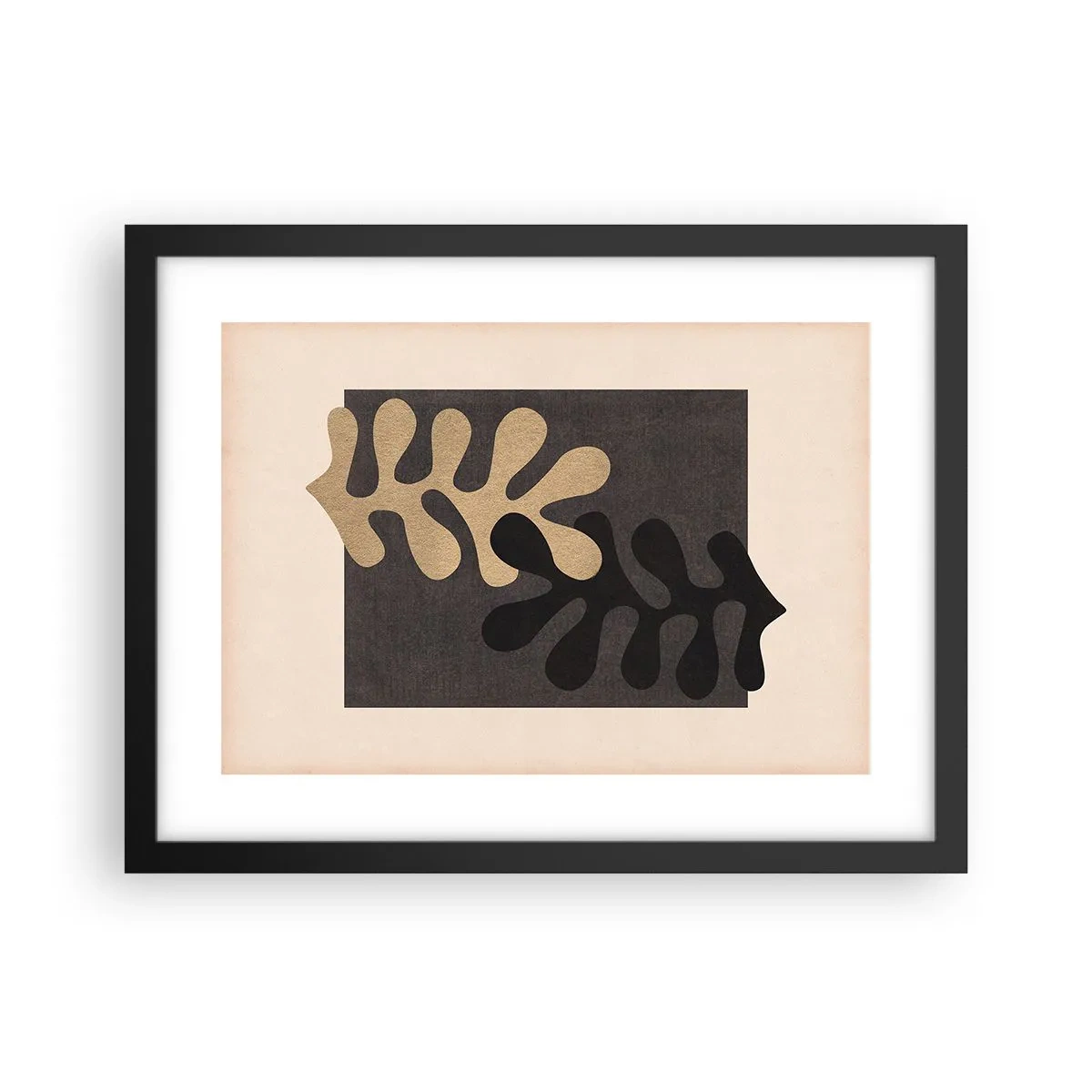 Poster in einem schwarzem Rahmen - Abwesenheit und Ergänzung - 40x30 cm