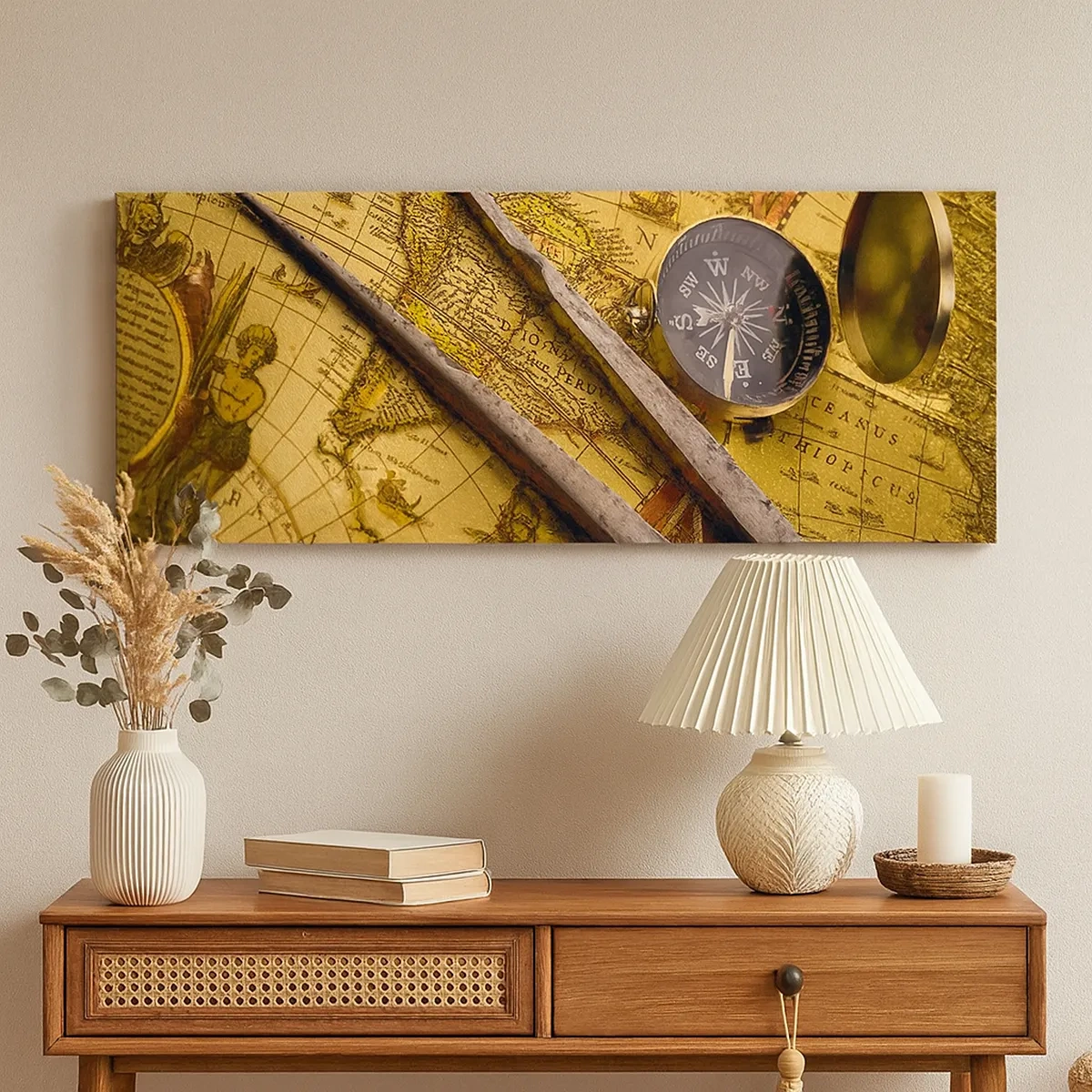 Bild auf Leinwand - Leinwandbild - Wo sind diese Schätze? - 30x30 cm