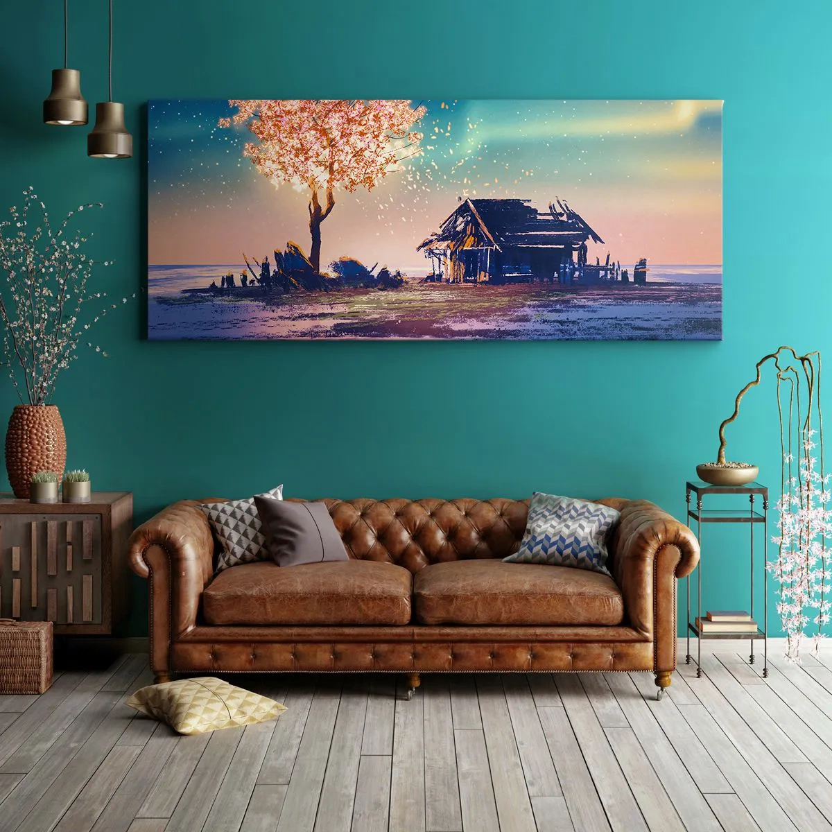 Bild auf Leinwand - Leinwandbild - Die Natur vergeht nicht - 100x40 cm
