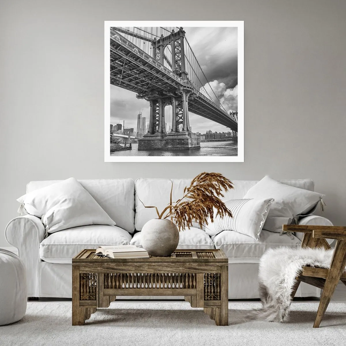 Poster - Ins Herz der Stadt - 60x60 cm