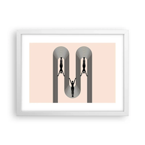 Poster in einem weißen Rahmen - Verkehrt herum - 40x30 cm