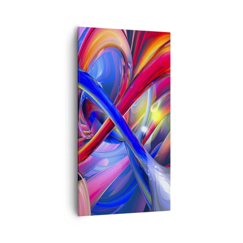Bild auf Leinwand - Leinwandbild - Ein Tanz der Farben - 55x100 cm