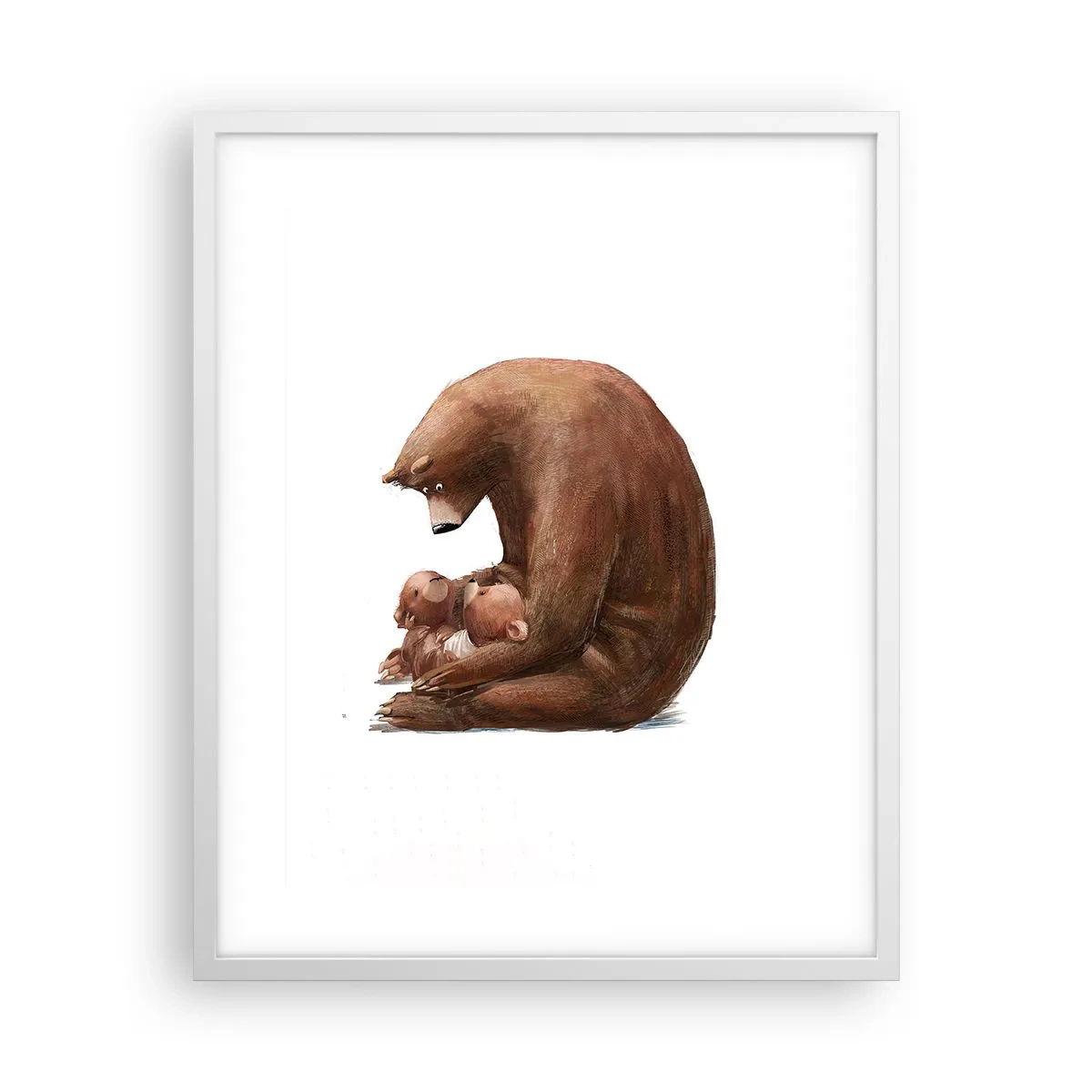 Poster in einem weißen Rahmen - Süße Träume, Kinder - 40x50 cm