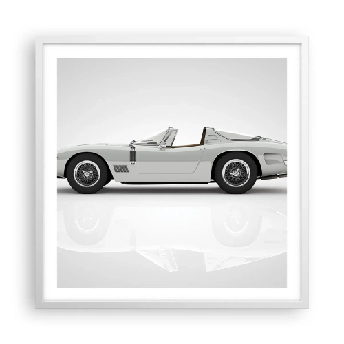 Poster in einem weißen Rahmen - Spaß versprochen - 60x60 cm