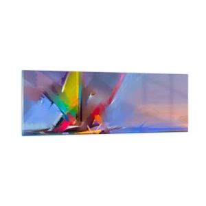 Glasbild - Bild auf glas - Propeller wie ein Vogel - 90x30 cm