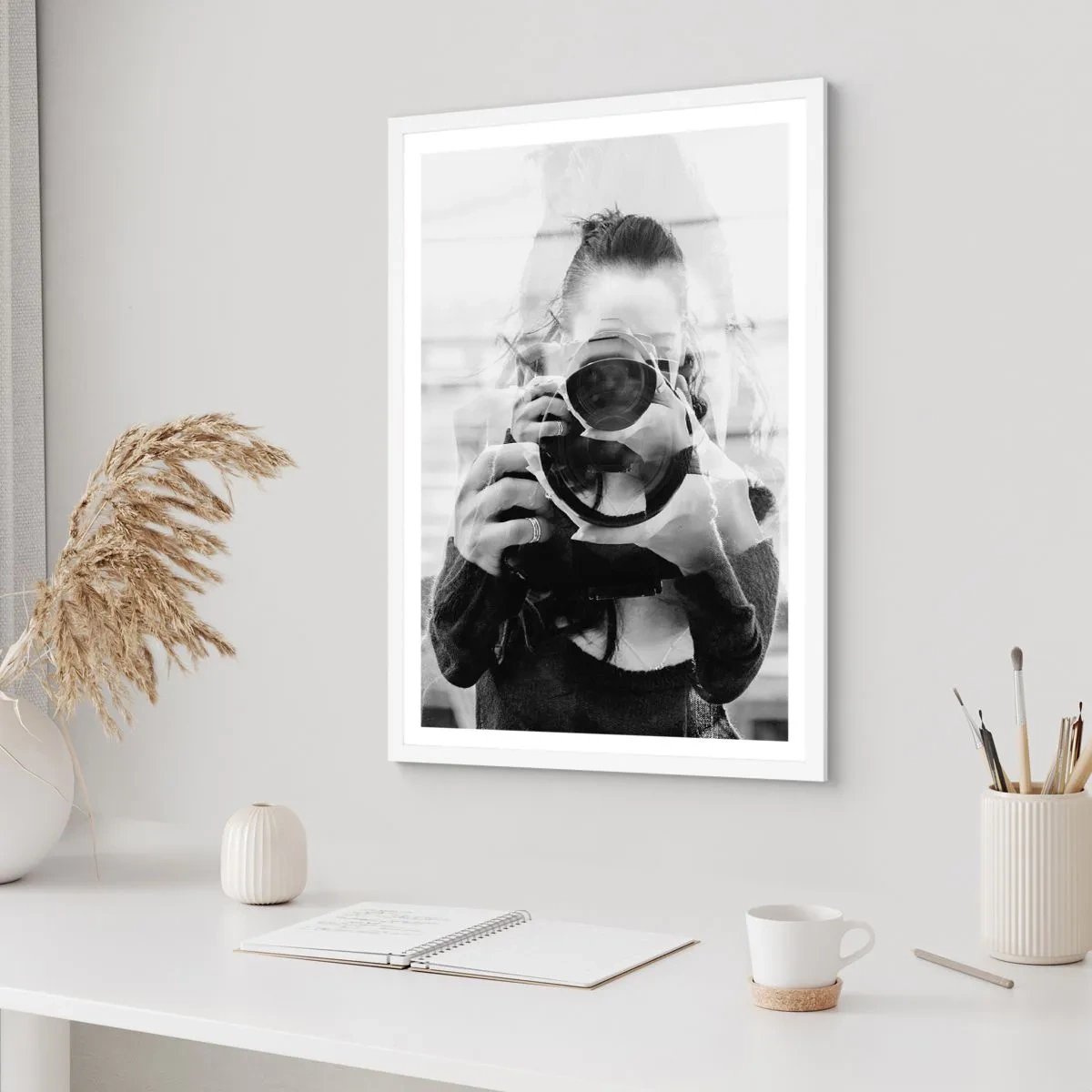 Poster in einem weißen Rahmen - Schöpfer und Material - 30x40 cm