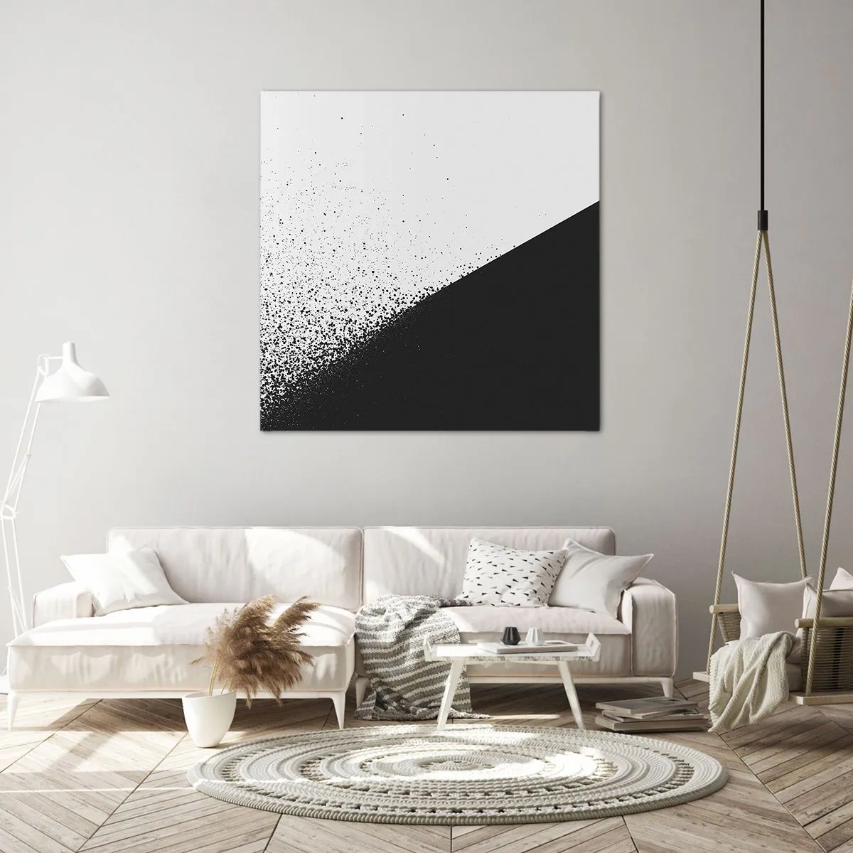 Bild auf Leinwand - Leinwandbild - Immer schneller, immer mehr - 40x40 cm