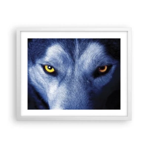 Poster in einem weißen Rahmen - Faszinierender Blick - 50x40 cm