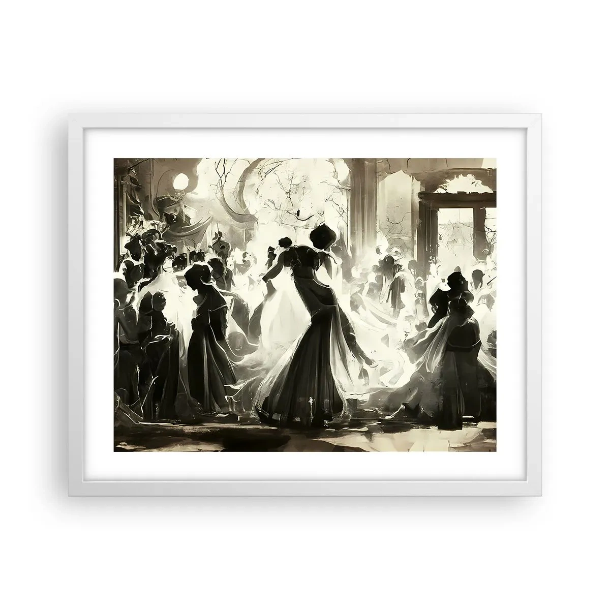 Poster in einem weißen Rahmen - Die große Maskerade - 50x40 cm