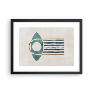 Poster in einem schwarzem Rahmen - Zeichen und Rituale - 40x30 cm