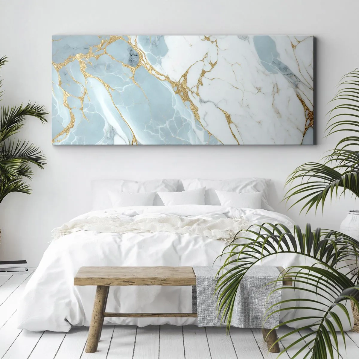 Bild auf Leinwand - Leinwandbild - Reichtum des Steins - 100x40 cm