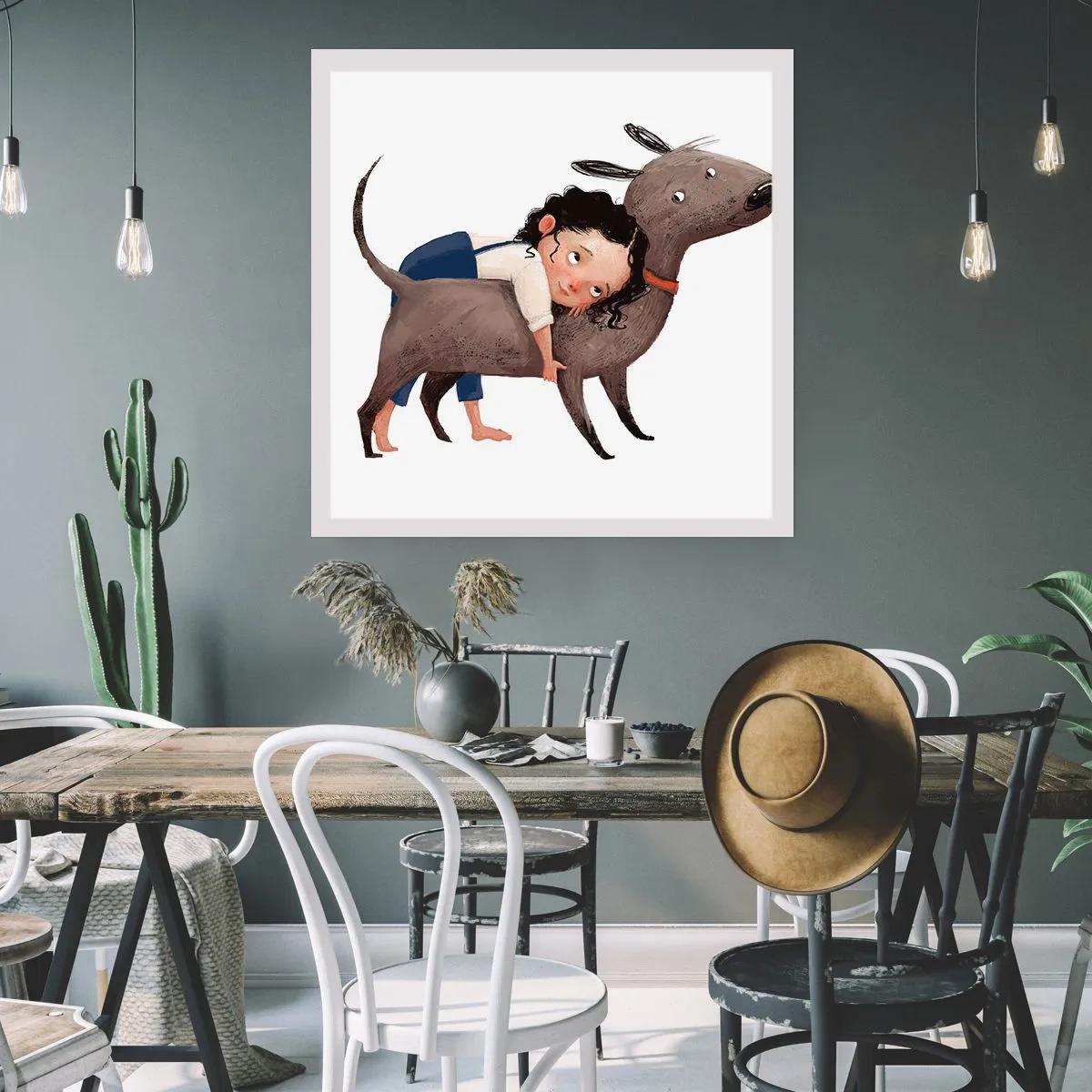 Poster - Beste Freunde - 60x60 cm