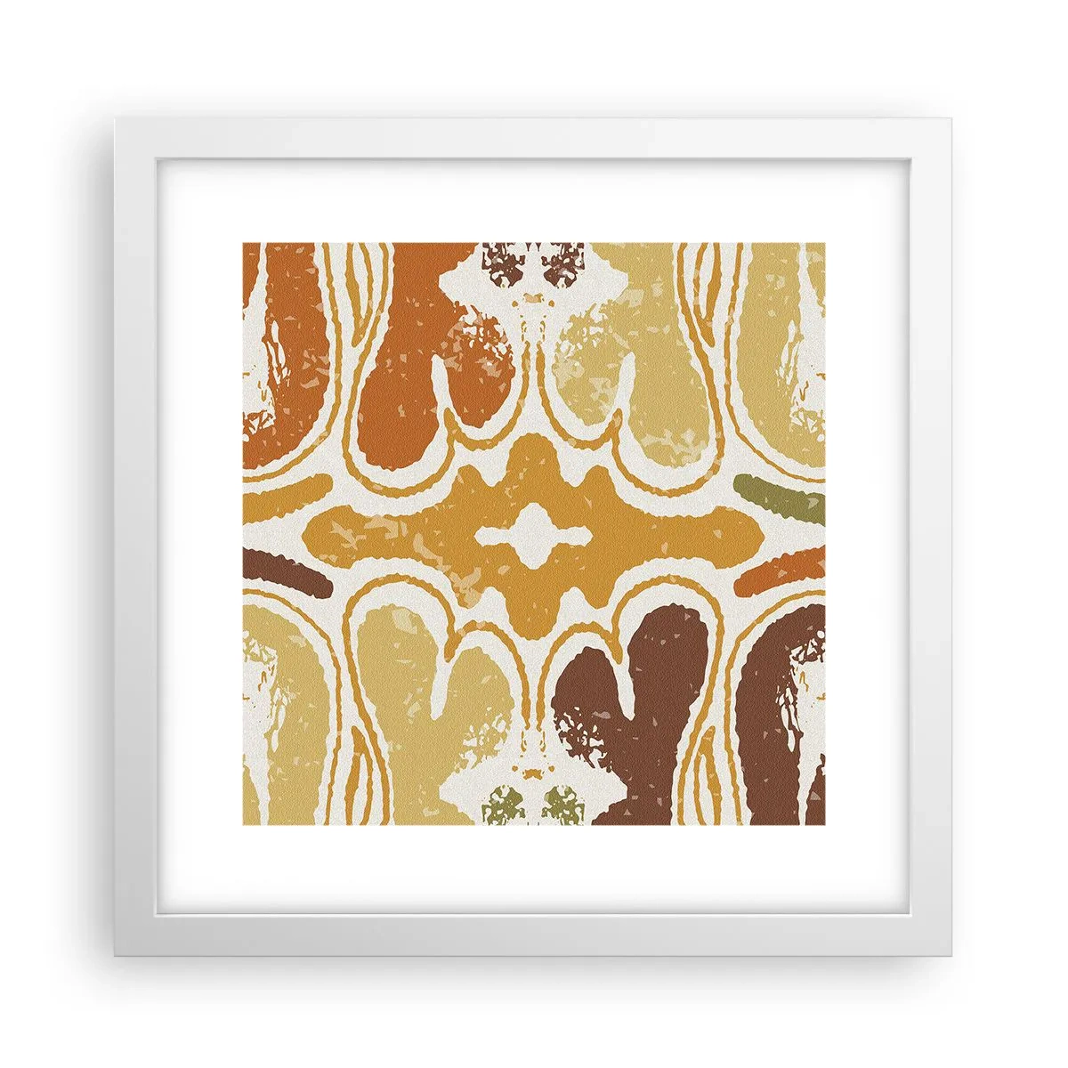 Poster in einem weißen Rahmen - Sentimentale Abstraktion - 30x30 cm