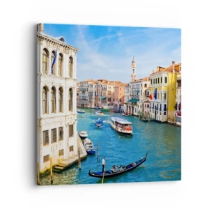 Bild auf Leinwand - Leinwandbild - Der einzigartige Verkehr der Welt - 30x30 cm