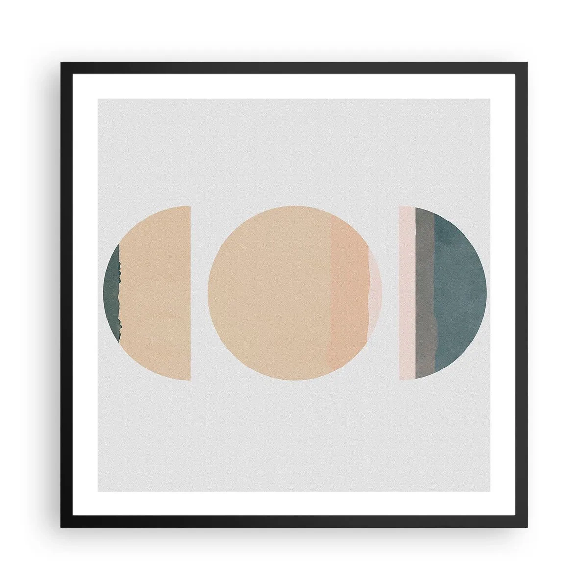 Poster in einem schwarzem Rahmen - Ein Rad hinter dem anderen… - 60x60 cm