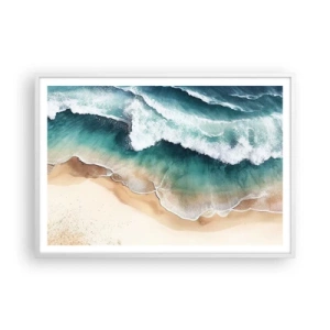 Poster in einem weißen Rahmen - Das ewige Treffen - 100x70 cm