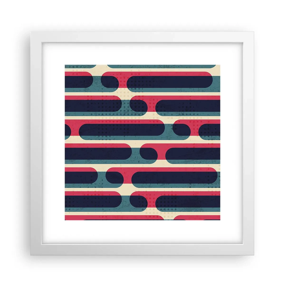 Poster in einem weißen Rahmen - In die Tiefe und vorwärts - 30x30 cm