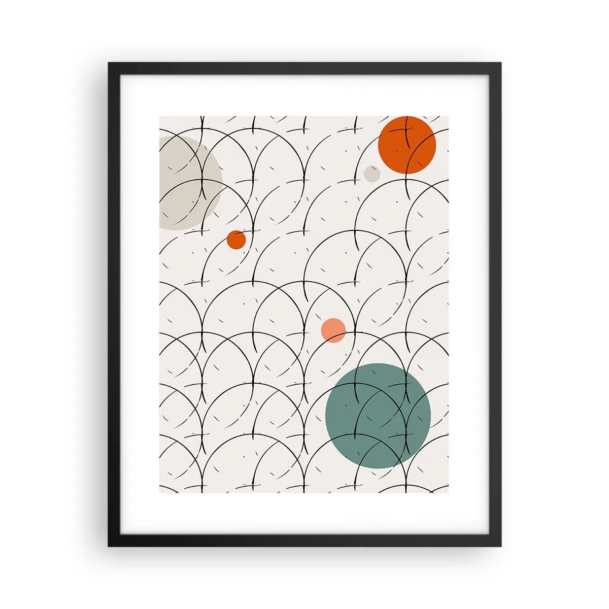 Poster in einem schwarzem Rahmen - Im Pop-Art-Geist - 40x50 cm