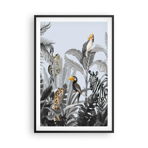 Poster in einem schwarzem Rahmen - Afrikanisches Märchen - 61x91 cm