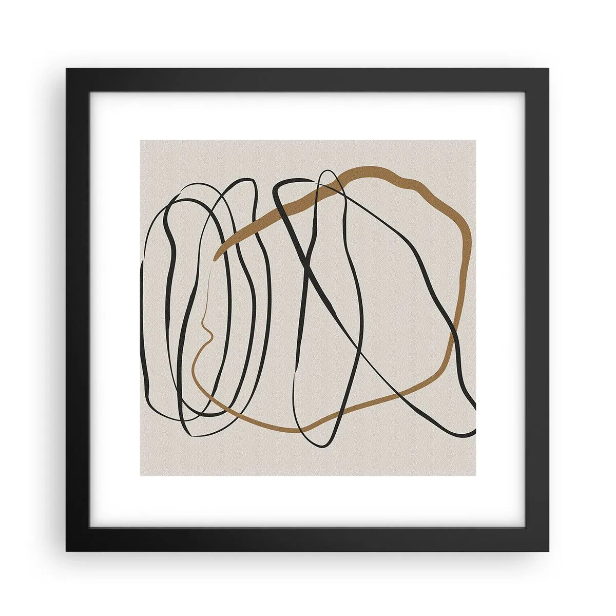 Poster in einem schwarzem Rahmen - Komposition – Looptanz - 30x30 cm