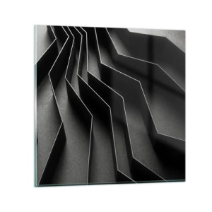 Glasbild - Bild auf glas - Räumliche Ordnung - 60x60 cm