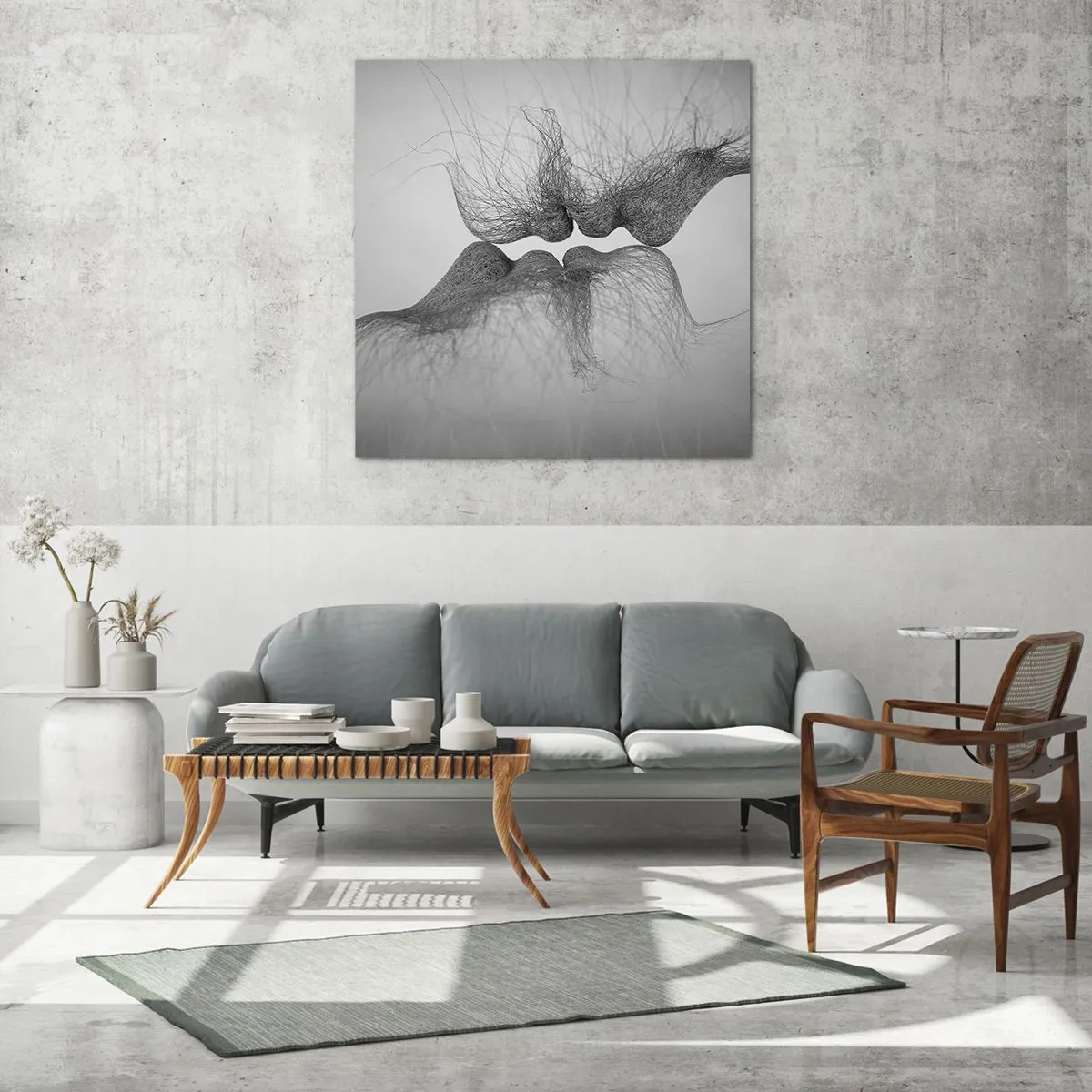 Glasbild - Bild auf glas - Kuss des Windes - 70x70 cm