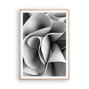 Poster in einem Rahmen aus heller Eiche - Es passiert im Weltraum - 70x100 cm