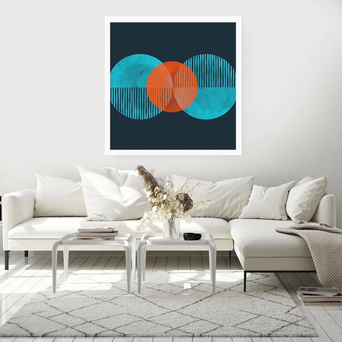 Poster - Symmetrische Komposition - 40x40 cm
