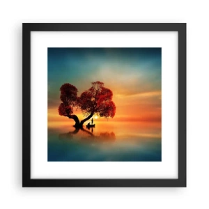 Poster in einem schwarzem Rahmen - Oddaysons und die Stille der Weltlosen - 30x30 cm