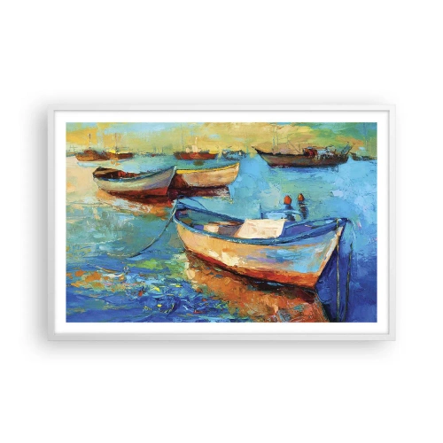 Poster in einem weißen Rahmen - In der südlichen Bucht - 91x61 cm