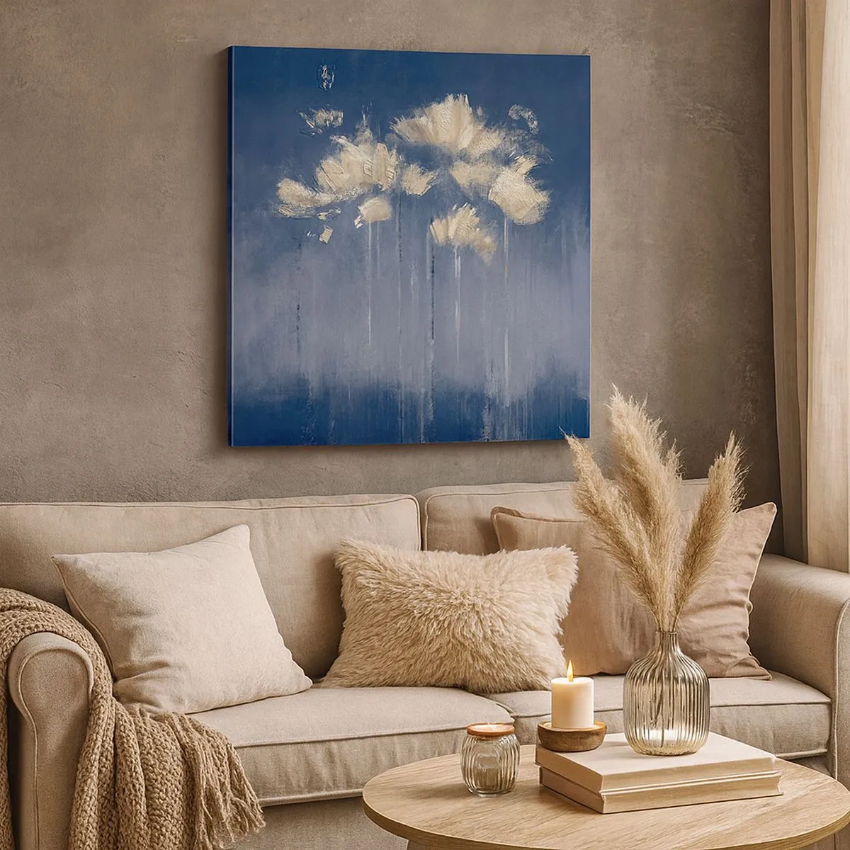 Bild auf Leinwand - Leinwandbild - Wie Blütenblätter im Wind - 30x30 cm