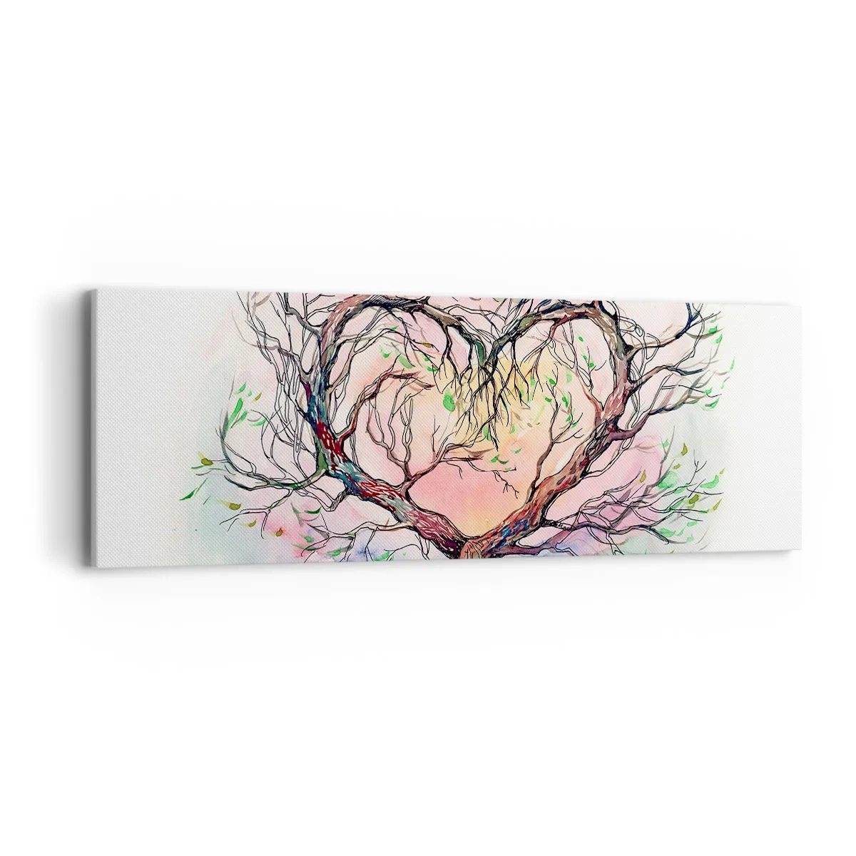 Bild auf Leinwand - Leinwandbild - Gemeinsam gegen die Stürme - 90x30 cm