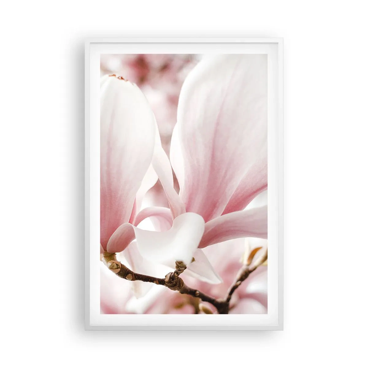 Poster in einem weißen Rahmen - Eine Fülle von Zärtlichkeit - 61x91 cm