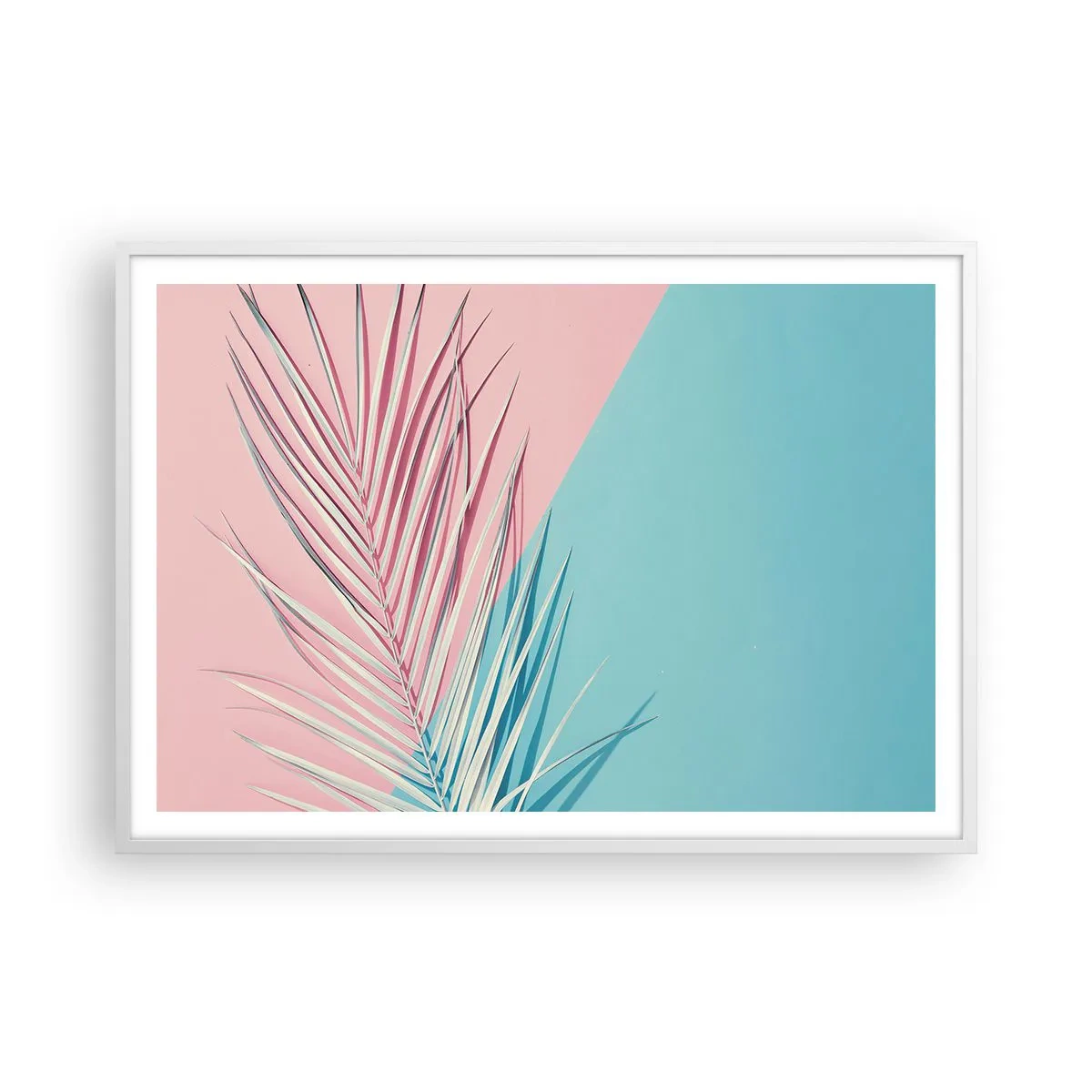 Poster in einem weißen Rahmen - Tropischer Eindruck - 100x70 cm