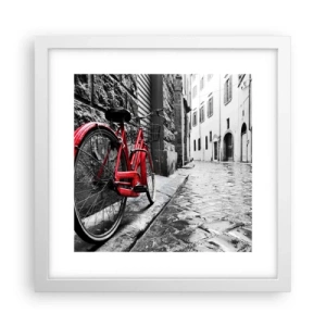 Poster in einem weißen Rahmen - Wahre Schönheit wird nicht alt - 30x30 cm