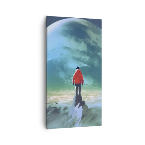 Bild auf Leinwand - Leinwandbild - Entdecker des neuen Landes - 55x100 cm