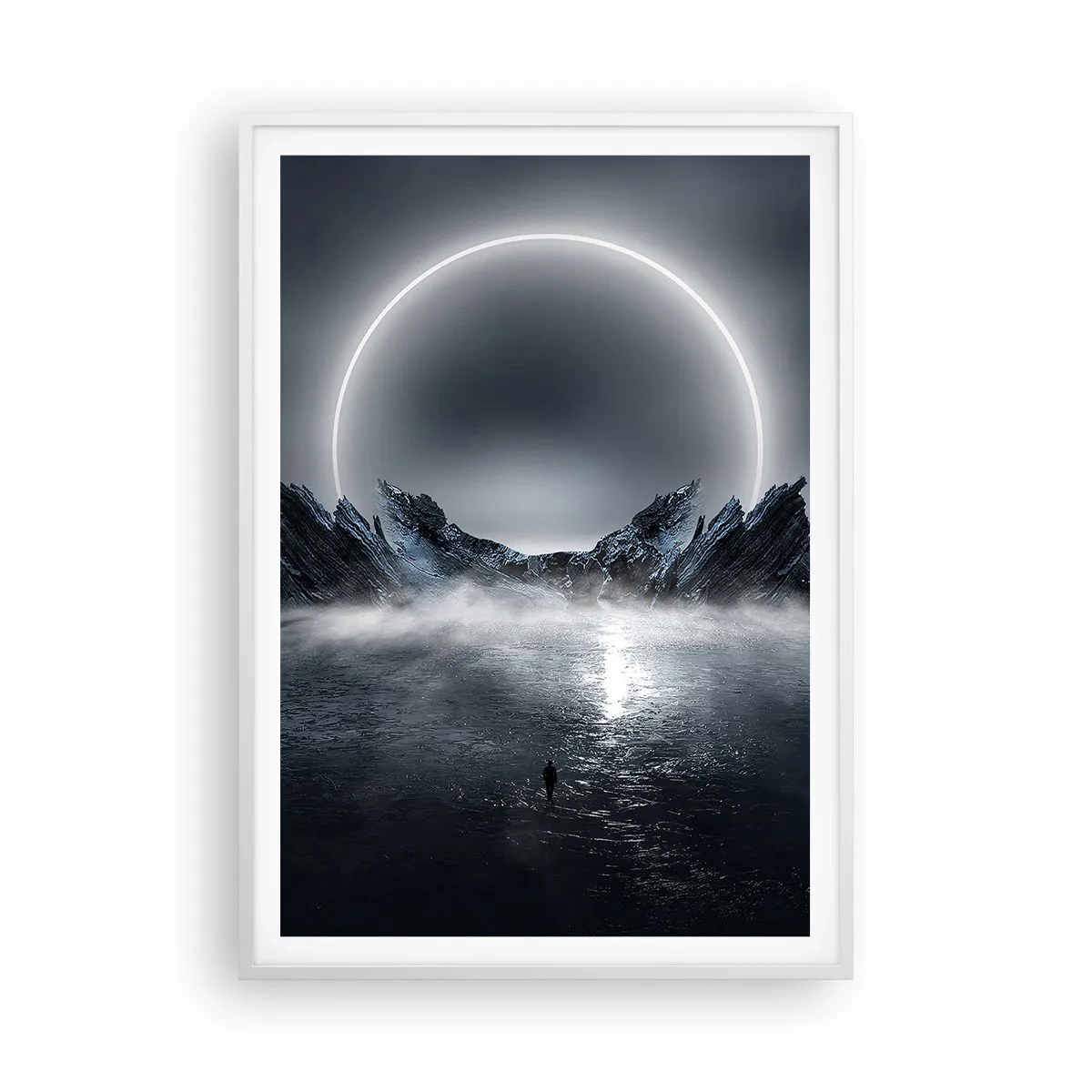 Poster in einem weißen Rahmen - Ende der Geschichte - 70x100 cm