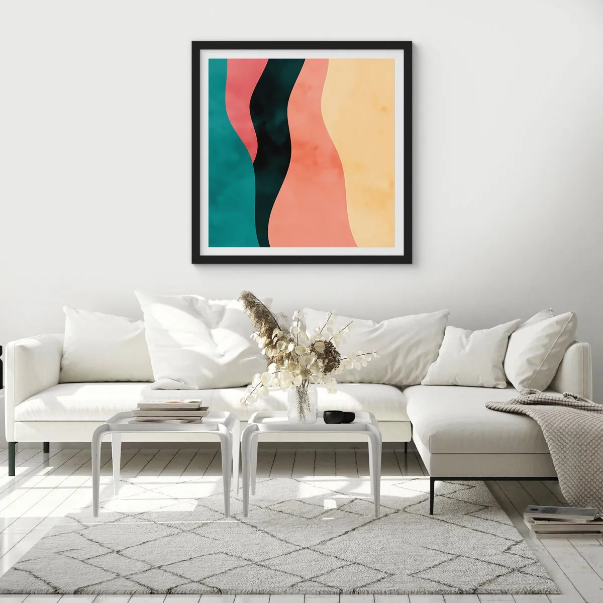 Poster in einem schwarzem Rahmen - Konforme Nichtkonformität - 60x60 cm