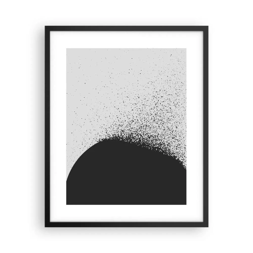 Poster in einem schwarzem Rahmen - Bewegung von Molekülen - 40x50 cm
