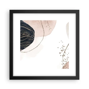 Poster in einem schwarzem Rahmen - Alles fließt - 30x30 cm