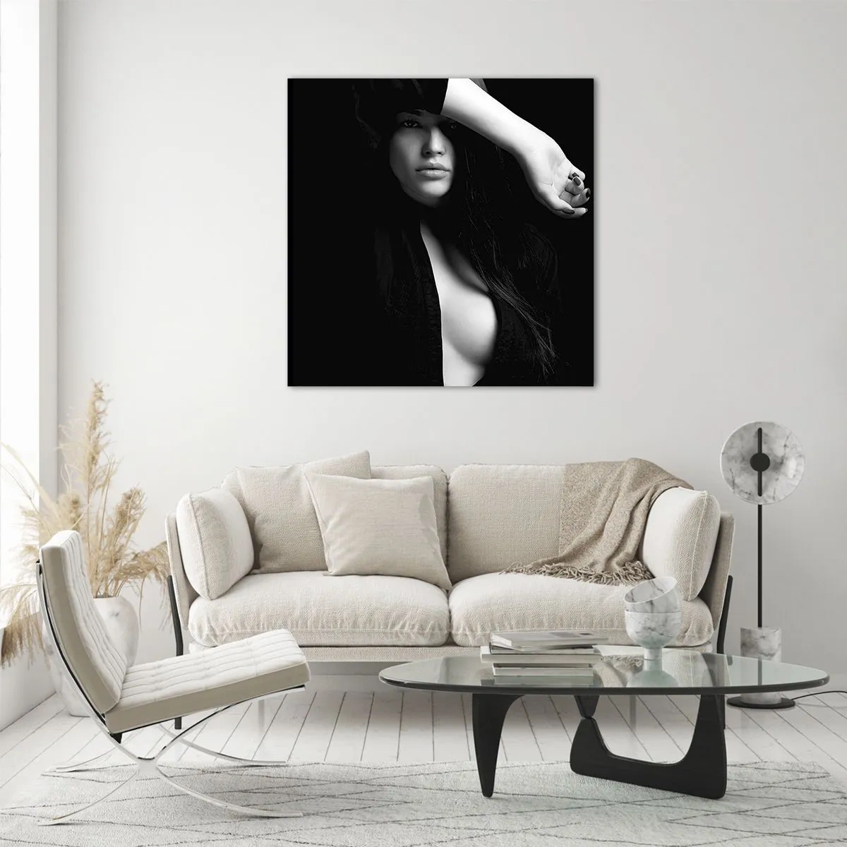 Glasbild - Bild auf glas - Schule der Verführung - 70x70 cm