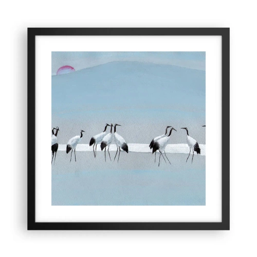 Poster in einem schwarzem Rahmen - Nach einem heißen Tag - 40x40 cm