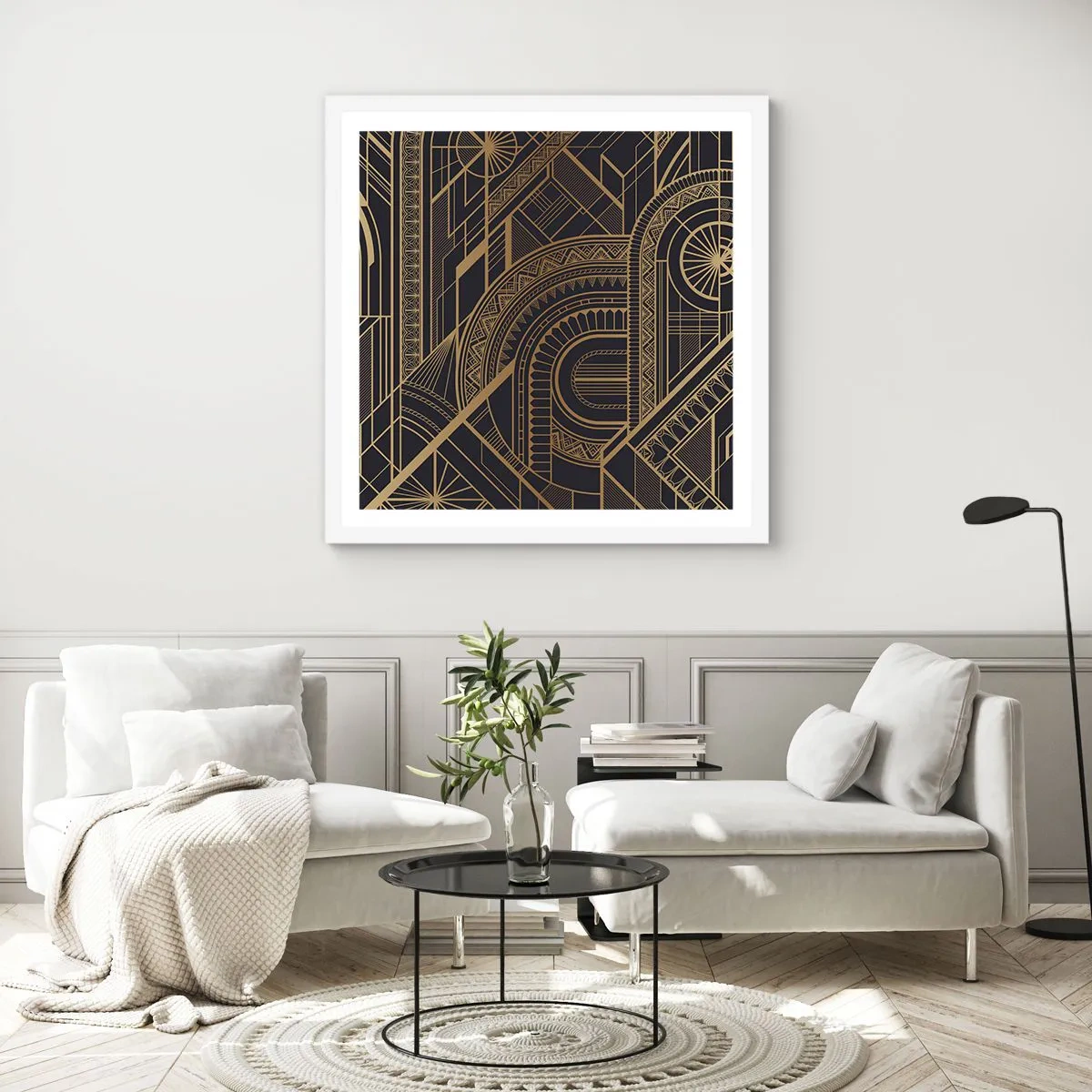 Poster in einem weißen Rahmen - Konzepte, Ideen, Pläne - 30x30 cm