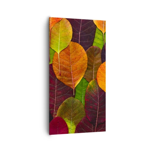 Bild auf Leinwand - Leinwandbild - Herbstmosaik - 65x120 cm
