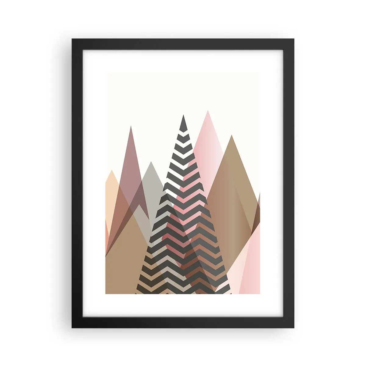 Poster in einem schwarzem Rahmen - Pyramidale Aussicht - 30x40 cm