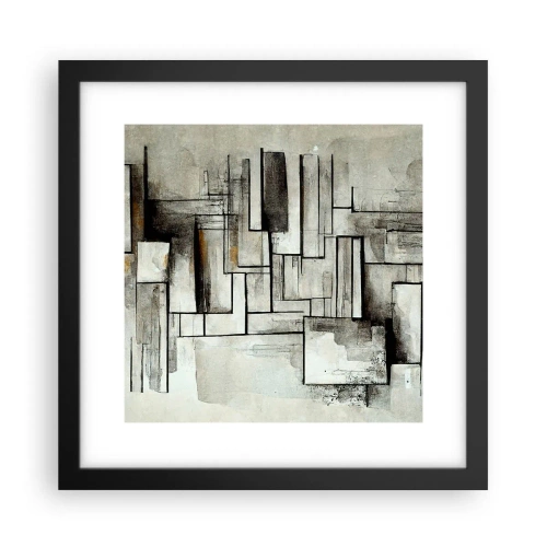 Poster in einem schwarzem Rahmen - Kraft der Einfachheit - 30x30 cm