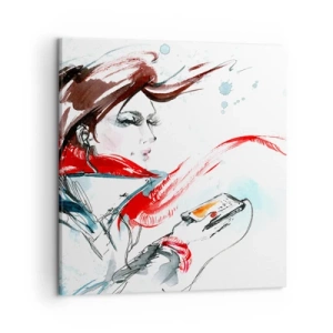 Bild auf Leinwand - Leinwandbild - Mit mir stimmt was nicht - 50x50 cm