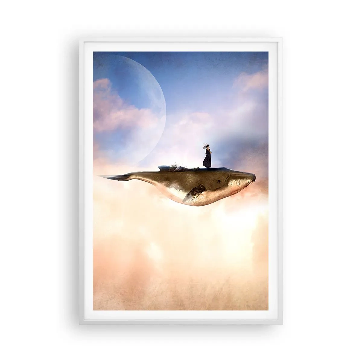 Poster in einem weißen Rahmen - Eine echte Reise - 70x100 cm