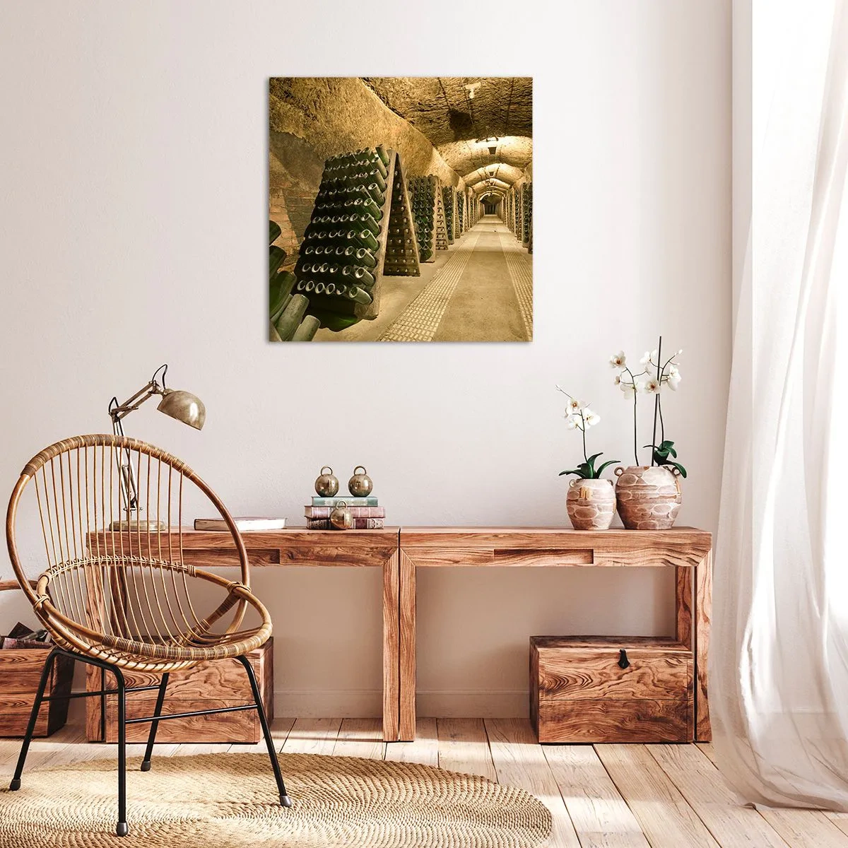 Bild auf Leinwand - Leinwandbild - Die Geburt des Geschmacks - 70x70 cm